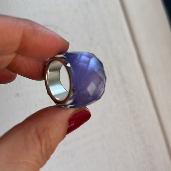 Swarovski Nirvana Tanzanite Ring Authentic - Picture 6 of 7